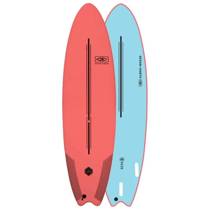 Produit De Marque PLANCHE DE SURF OCEAN EARTH EZI RIDER 6‘6‘‘ - CORAL