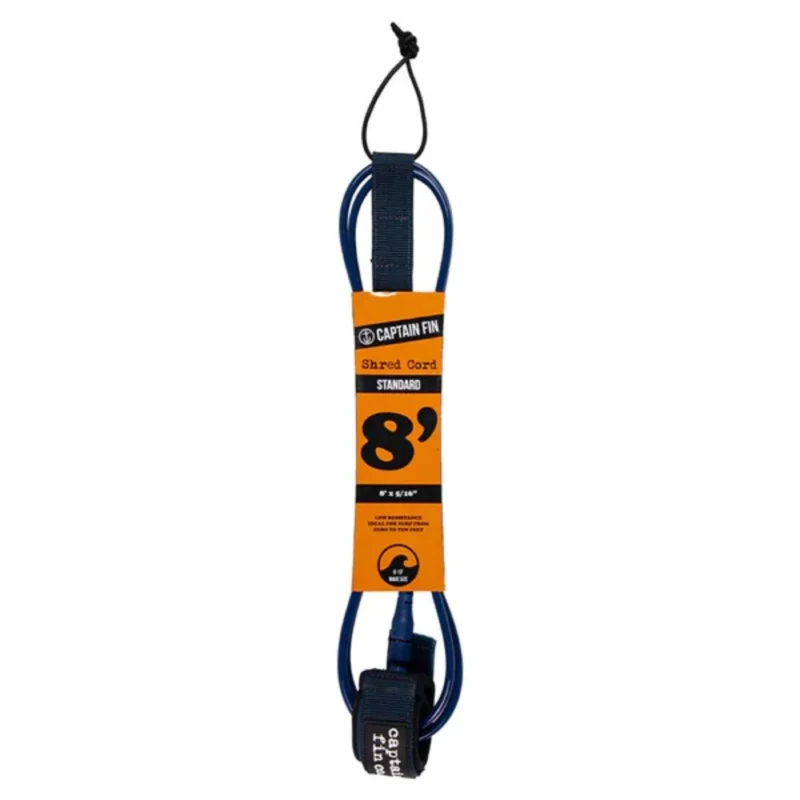 LEASH CAPTAIN FIN CO SHRED CORD STANDARD 8‘ Prix Réduit