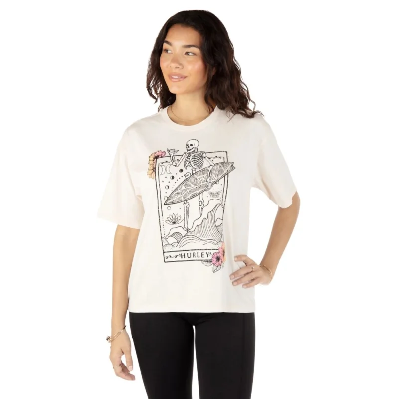 T-SHIRT HURLEY INNER ILLUMINATION VINTAGE SLIM BOYFRIEND Commander Maintenant