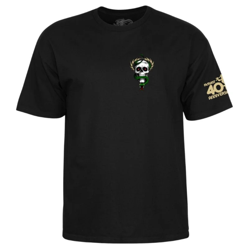 T-SHIRT POWELL PERALTA MCGILL SKULL&SNAKE 40TH Promotion