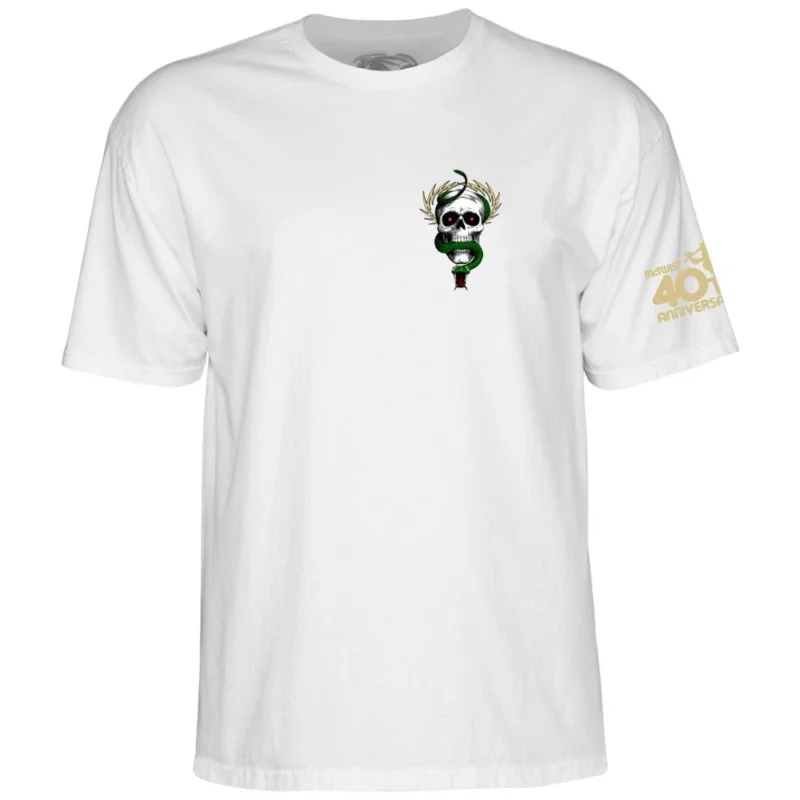 Commande En Gros T-SHIRT POWELL PERALTA MCGILL SKULL&SNAKE 40TH