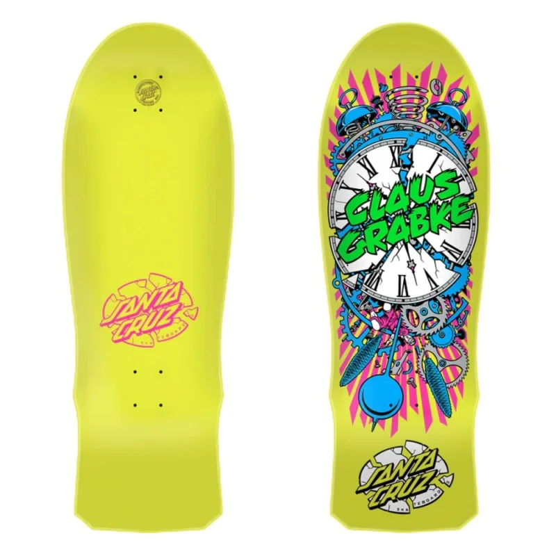 PLANCHE DE SKATE SANTA CRUZ GRABKE EXPLODING CLOCK REISUUE 10.04‘‘ Achetez Aujourd'hui
