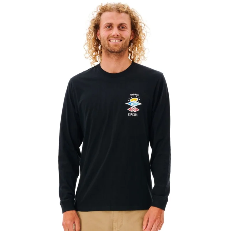 Certifié T-SHIRT RIP CURL SEARCH ICON L/S