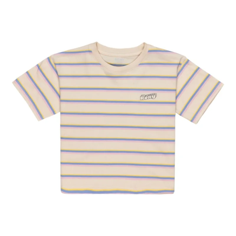 T-SHIRT ROXY NEVER SAW BLUE LIKE THAT STRIP Solde