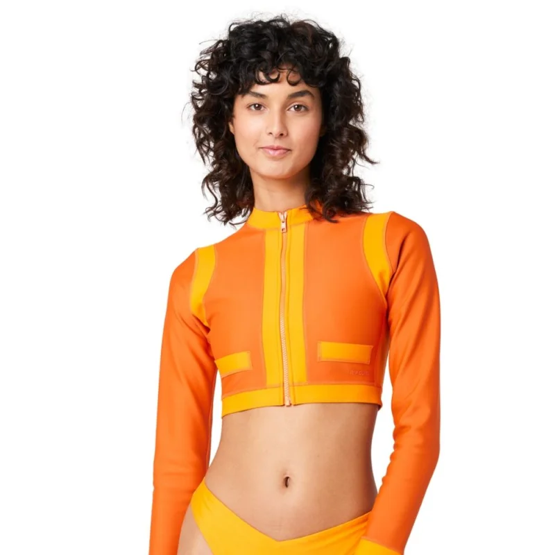 TOP BIKINI RIP CURL COCO CROP TOP ZIPPED LS Commander Vite