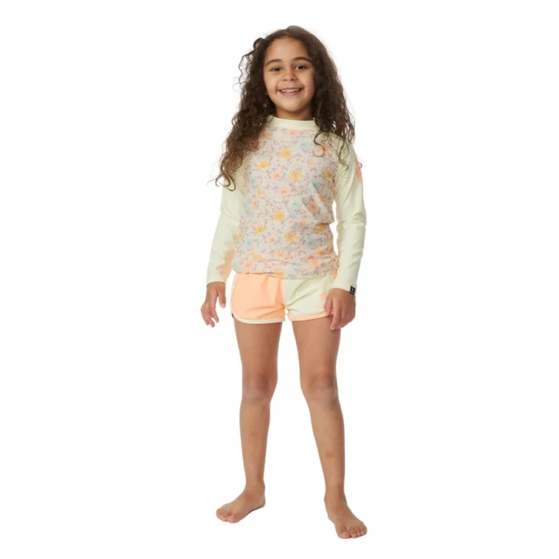 Nouveauté LYCRA RIP CURL CRYSTAL LS RASH VEST-GIRL