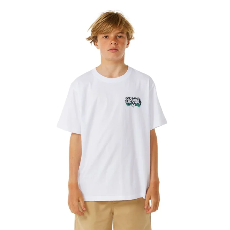 Expédié Aujourd'hui T-SHIRT RIP CURL SKULL SLOB TEE-BOY