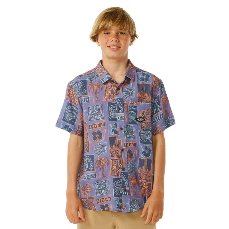 CHEMISE RIP CURL LOST ISLANDS SS SHIRT - BOYS Nouvelle Collection
