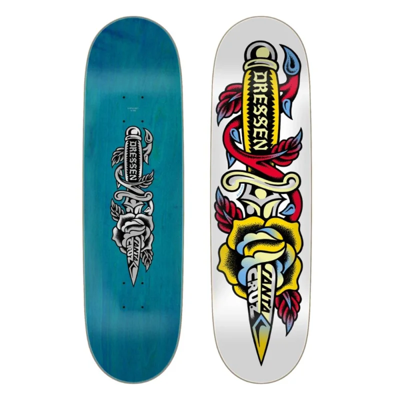 TABLA SKATE SANTA CRUZ DRESEN ROSE DAGGER PRO 8.7‘‘ Prix Bas