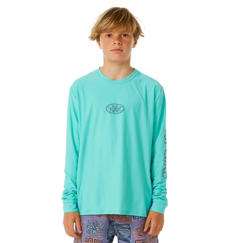 T-SHIRT RIP CURL LOST ISLANDS UPF L/S-BOY Vente Flash
