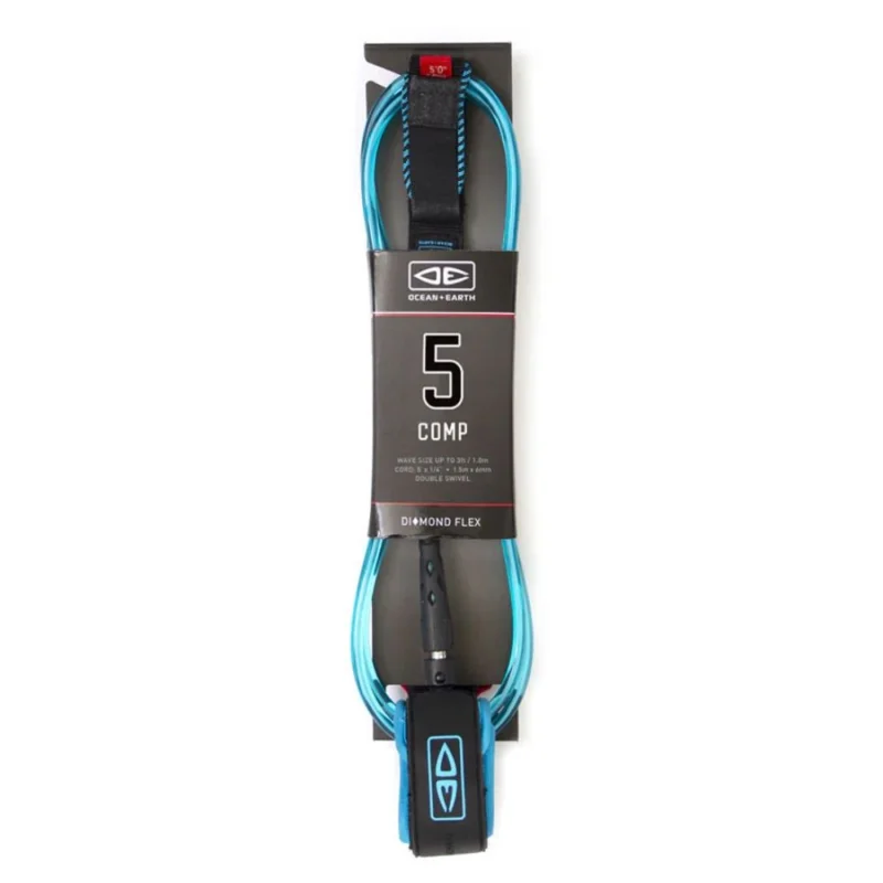 LEASH OCEAN EARTH REGULAR COMP 5‘0" Soldes