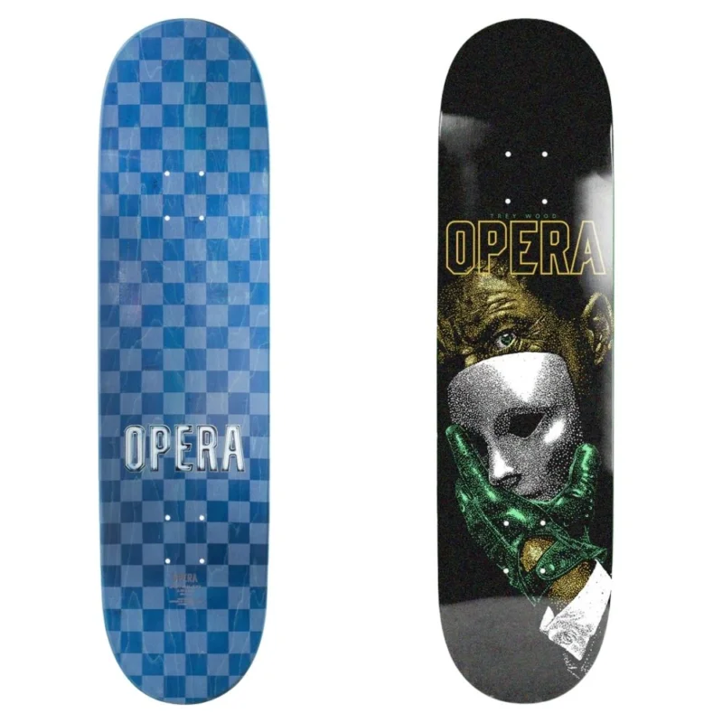 Promotion PLANCHE DE SKATE OPERA TREY WOOD UNMASKED ACT II EX7 8.7‘‘