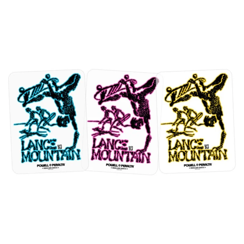 Pas Cher PEGATINA POWELL PERALTA STIK BB MOUNTAIN (3 ASSORTED COLOR)