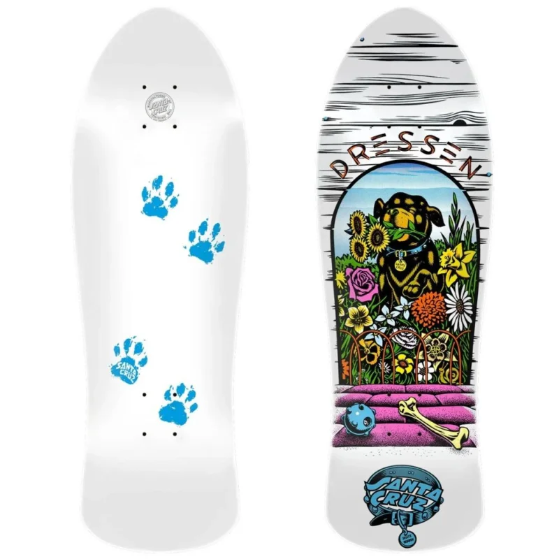 Livraison Express TABLA SKATE SANTA CRUZ DRESSEN PUP REISSUE 9.5‘‘