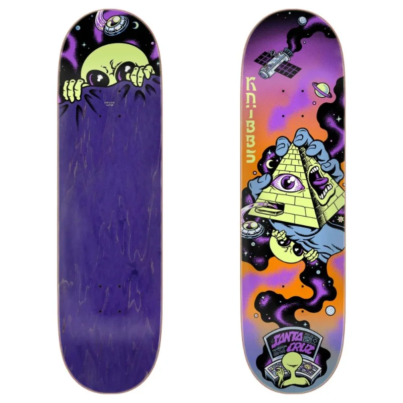 Promotion Saisonnière PLANCHE DE SKATE SANTA CRUZ KNIBBS INVASION HAND PRO 8.50‘‘