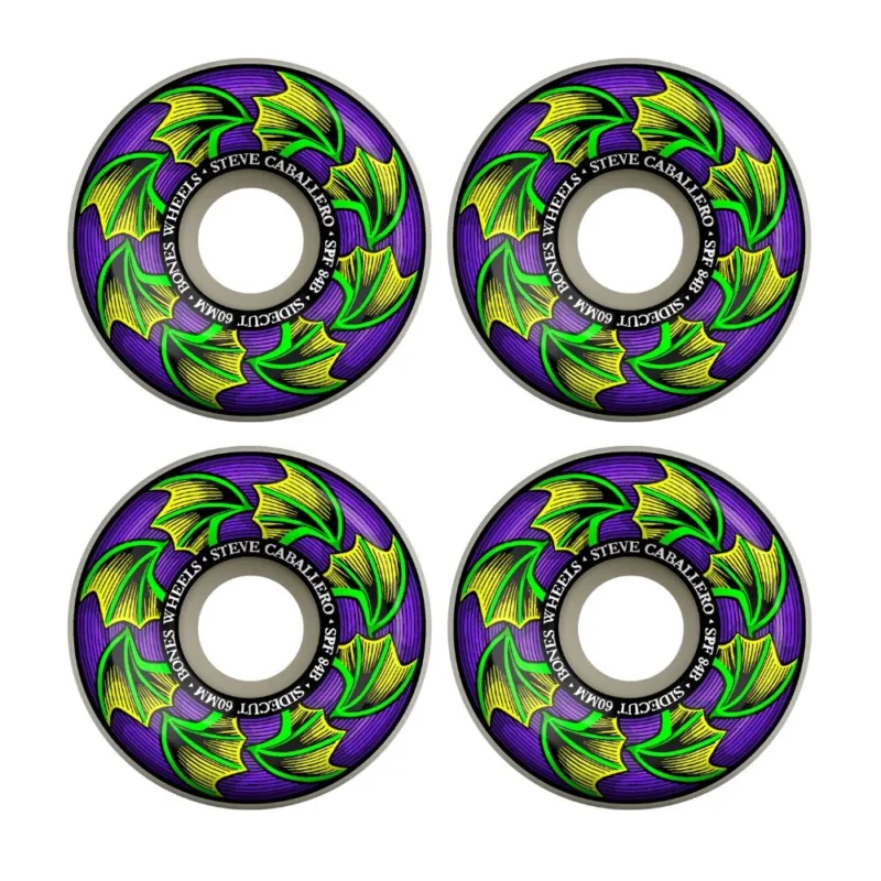 ROUES BONES CABALLERO BAT WINGS 60MM SIDECUTS SKATEPARK Paiement Sécurisé