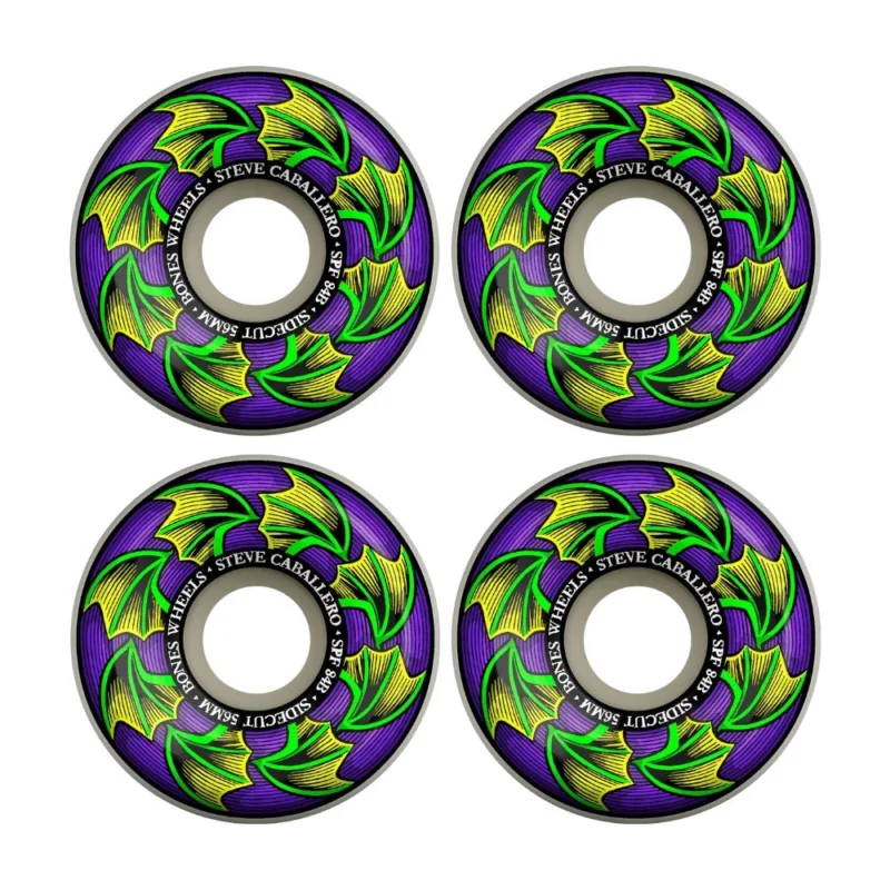 ROUES BONES CABALLERO BAT WINGS 56MM SIDECUTS SKATEPARK Produit De Marque