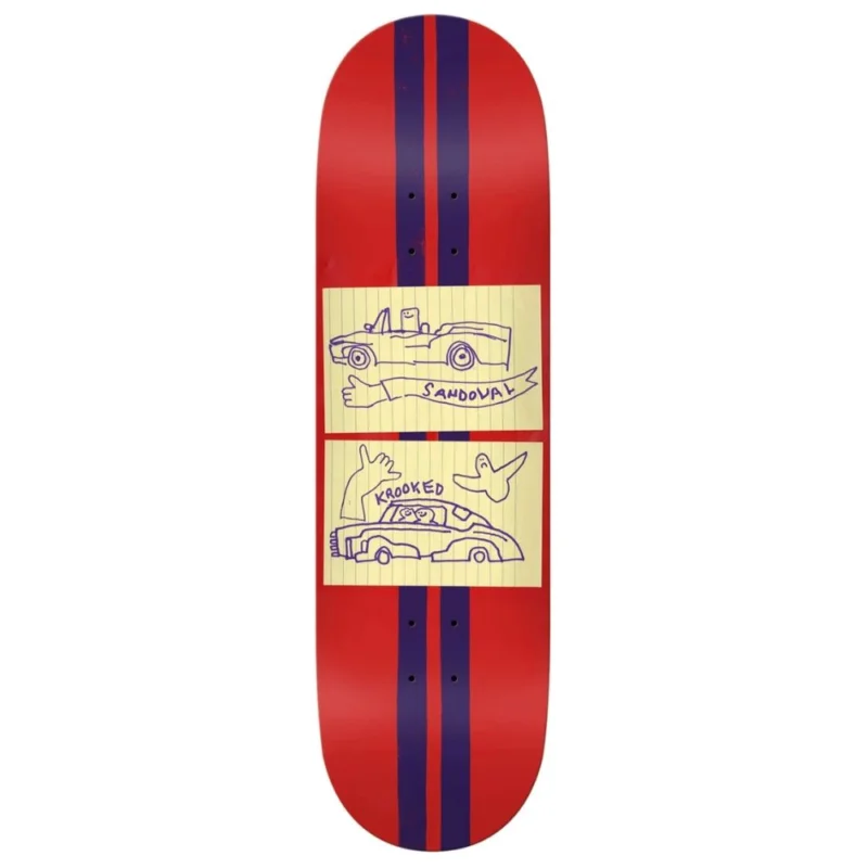 Offre Spéciale PLANCHE DE SKATE KROOKED KR SANDOVAL RACECAR 9.02‘‘