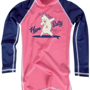 Must-Have Bi-Color Design - Lycra L/S UPF 50 Surf Enfant