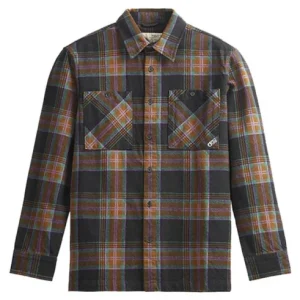 Produit De Marque Relowa Plaid Wood Ash Chemise Manches Longues Homme
