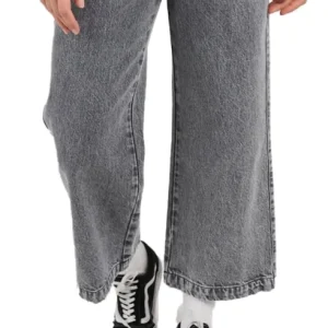 Satisfait Ou Remboursé BALI78 Jean Large evasé taille haute Femme