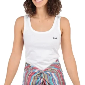 TETRIS Debardeur Uni Brode Femme Top Vente