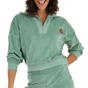 Paiement Sécurisé Satchel Sweat en Velours Femme