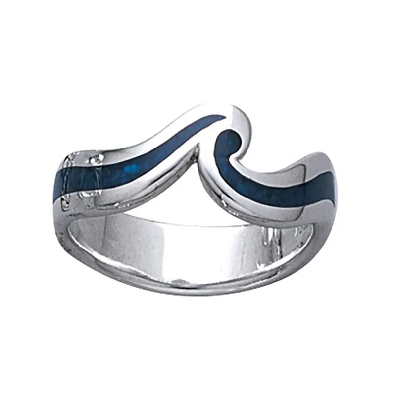 Dive Silver Bague Wave Satisfait Ou Remboursé