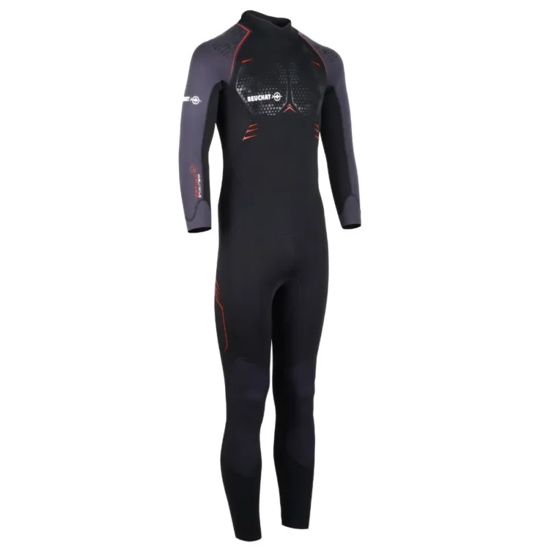 Beuchat Combinaison humide de plongée Optima 2 Overall Collar 5 mm Offre Spéciale