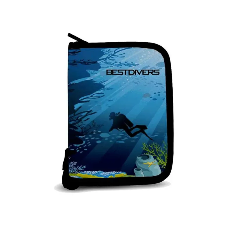 Nouvel Arrivage Best Divers Couverture de carnet de plongée 3 anneaux Dive Log Art 4