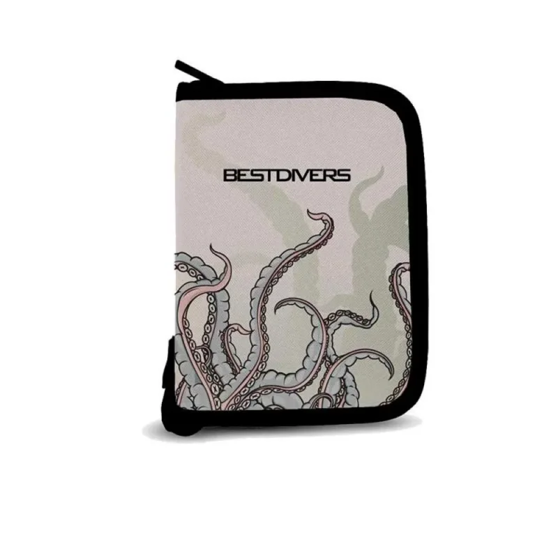 Certifié Best Divers Couverture de carnet de plongée 3 anneaux Dive Log Art 8