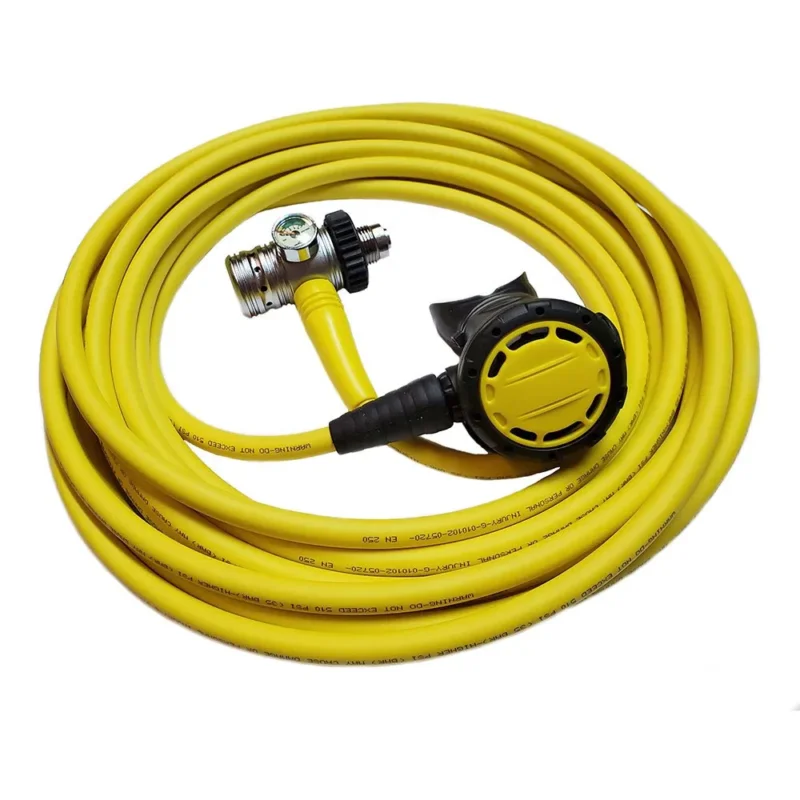 Retour Gratuit Metalsub Ensemble détendeur de plongée Hookah DIN Piston 10 m