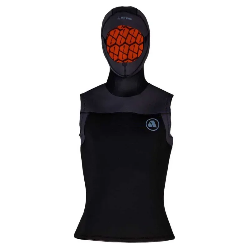Apeks Gilet thermique à capuche Thermiq Hooded 4/3 mm Achat Immédiat