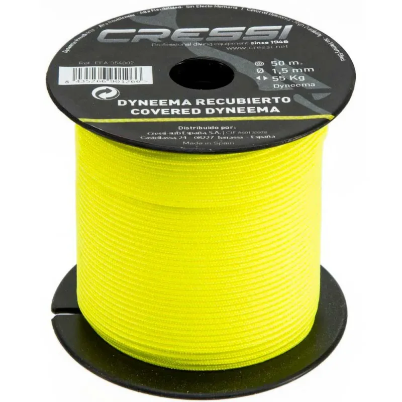 Prix Cassé Cressi Ligne de dyneema Cover 50 m 1.5 mm
