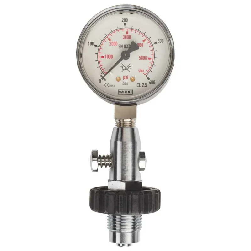 Prix Bas OMS Manomètre Cylinder Pressure Testing Gauge Din Up To 300 Bar/4300 Psi