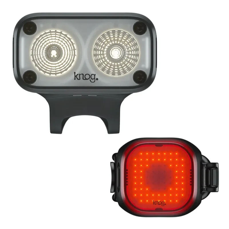 Knog Ensemble de lumières Blinder Road 600 And Mini Square Seulement Aujourd'hui
