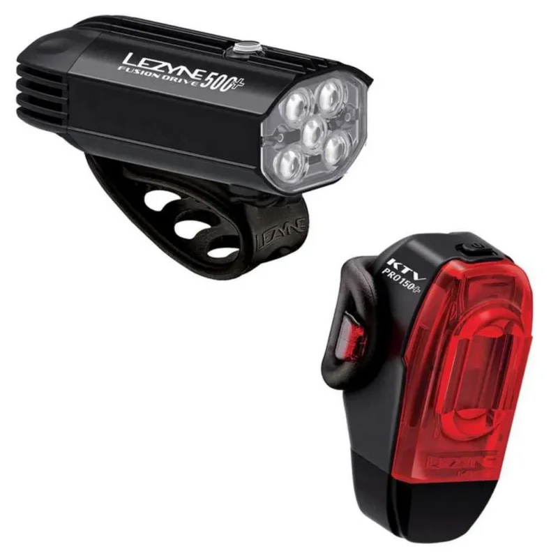 Promotion Saisonnière Lezyne Ensemble de lumières Fusion Drive 500 Plus / HTV Drive Pro Plus