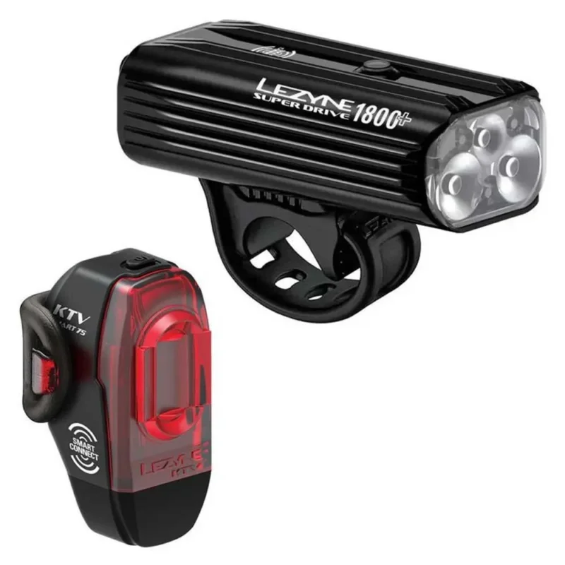 Lezyne Ensemble de lumières Super Drive Smart 1800+ / KTV Pro Smart Loaded Kit Marque