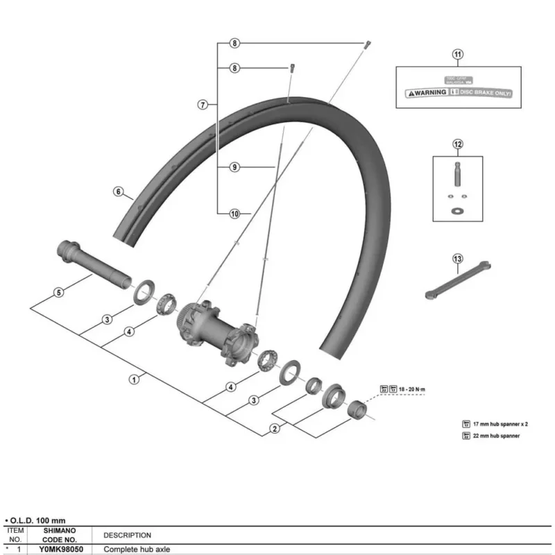 Promotion Shimano Essieu de moyeu WH-R9270-C36-TL-F