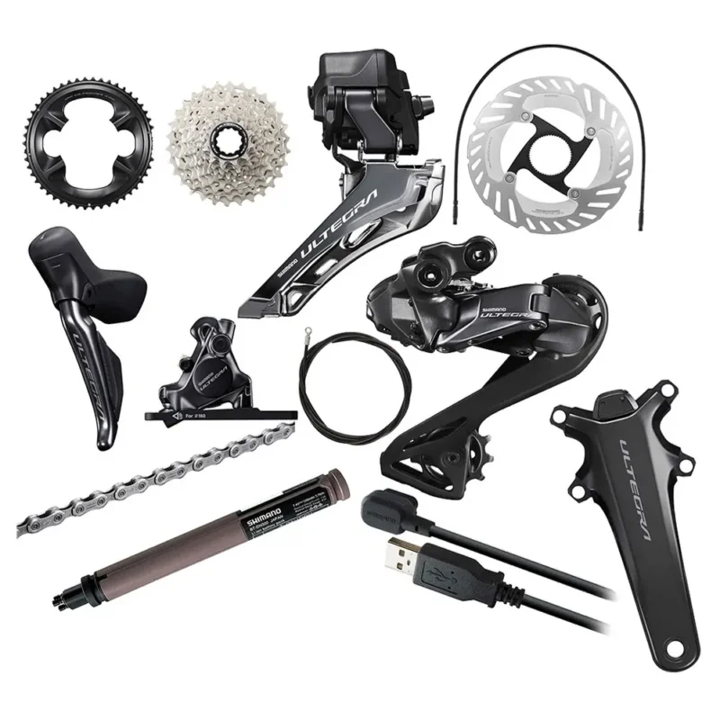 Shimano Groupe de composants de vélo Ultegra Di2 R8150P Power Meter 2x12s Expédié Aujourd'hui