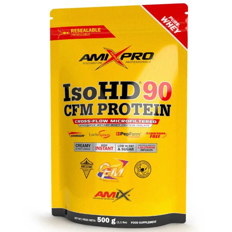 Amix Isolat de protéine de lactosérum Iso HD 90 CFM Vanille 500g Promotion