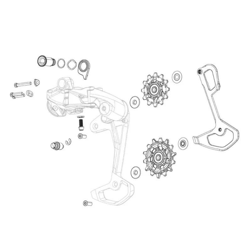 Nouveauté Sram Jeu de galets de dérailleur de vélo X0 T-Type Eagle AXS