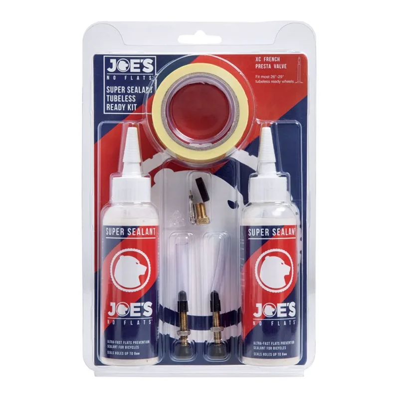 Bon Marché JOE´S Kit de conversion Tubeless Ready 25 mm +Valvola Presta 48 mm