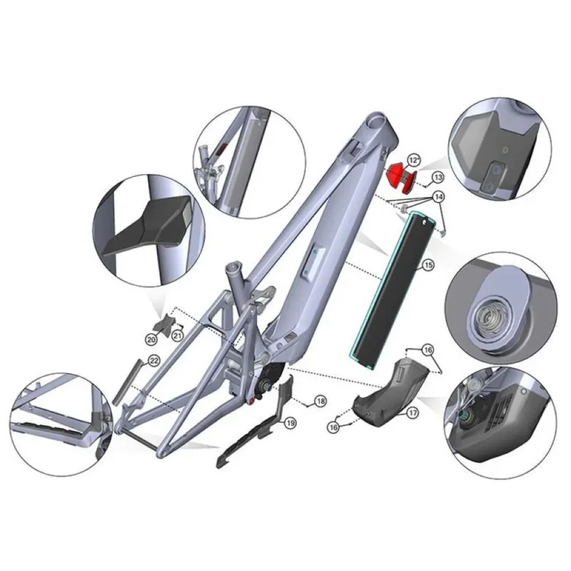 GHOST Kit de protection de cadre E-Riot CF KGH00001 Acheter En Ligne