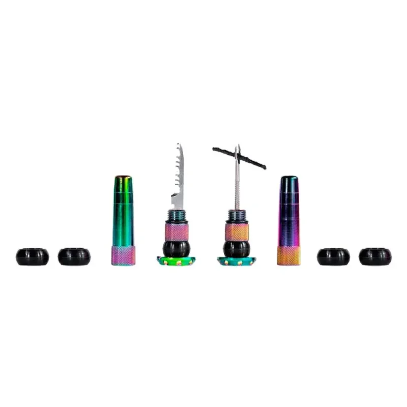 Muc Off Kit de réparation Stealth Tubeless Puncture Plug Rainbow Handlebar Promotion Saisonnière