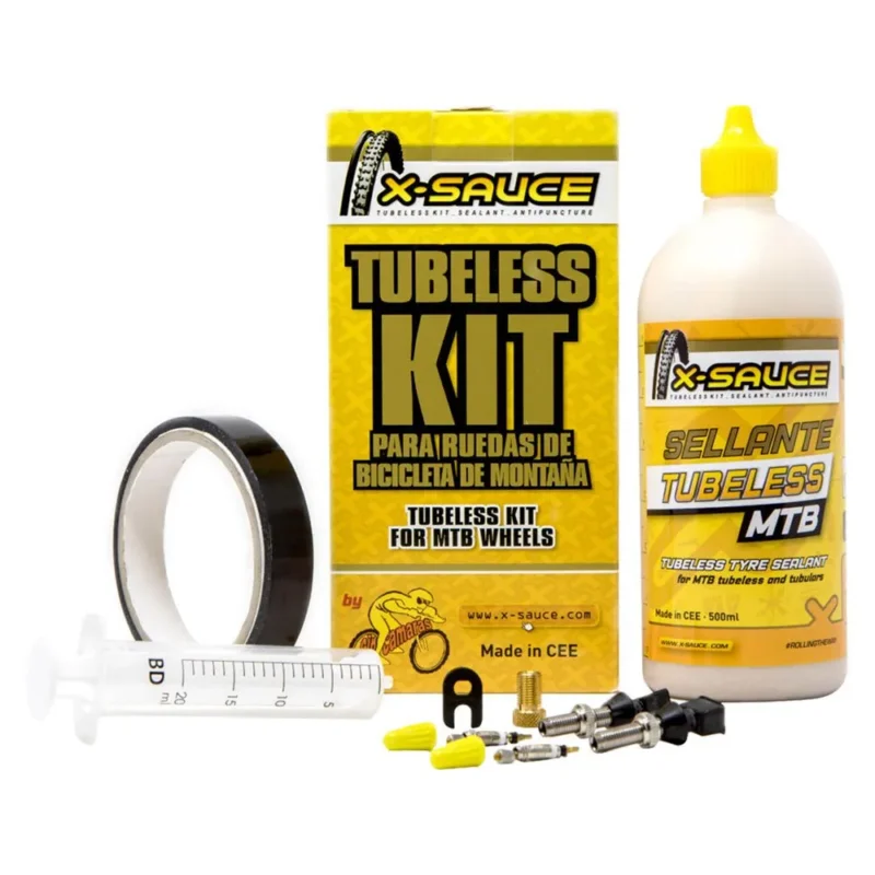 X-Sauce Kit de réparation Tubeless MTB Presta 30 mm Commander Vite