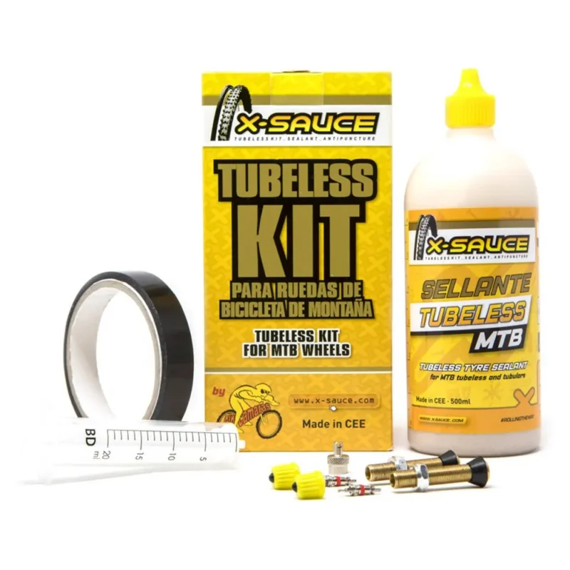 X-Sauce Kit de réparation Tubeless MTB Schrader 27 mm Nouveauté