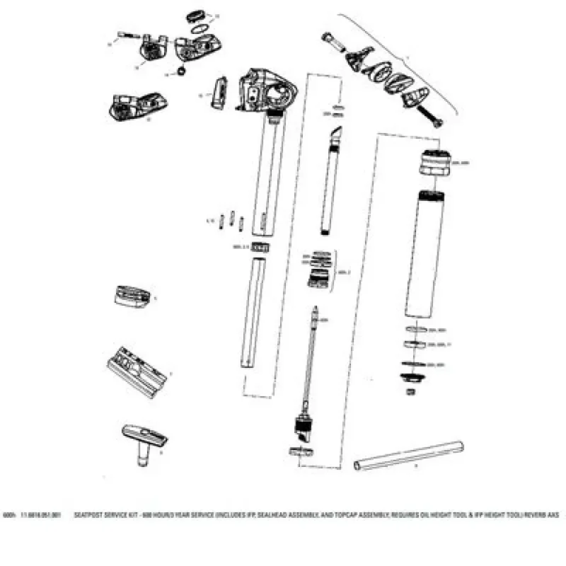 RockShox Kit de service 600 Hours Reverb AXS Clamp Authentique
