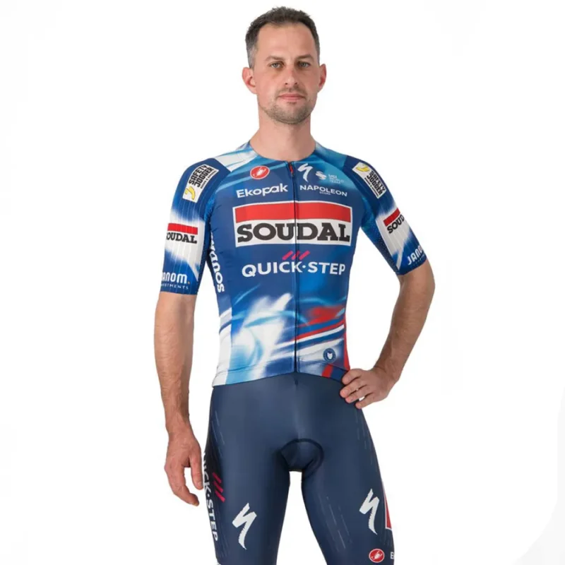 Castelli Maillot à manches courtes Aero Race 8S Soudal Quick-Step 2025 Commande En Gros