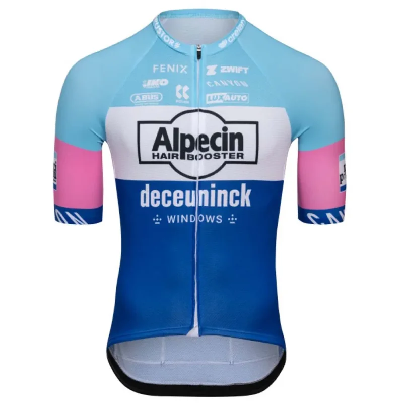 Pas Cher Kalas Maillot à manches courtes Alpecin-Deceuninck Merci Poupou